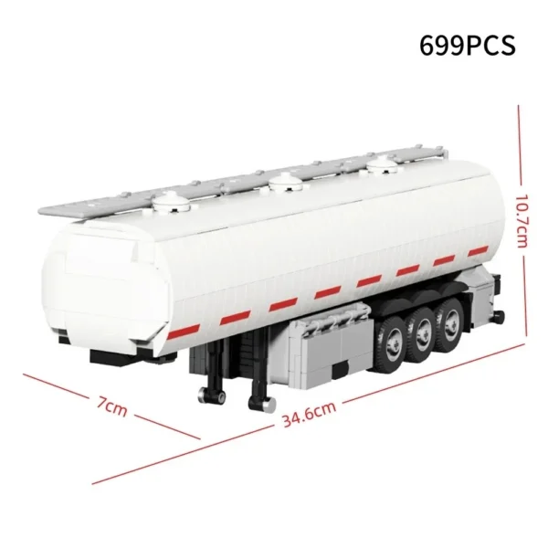 Semi Truck & Refrigerated Trailer Building Block Set