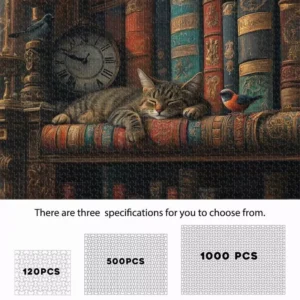 sg-11134201-8258z-mt6e25mynim8c0 Sleeping Cat Bookshelf Jigsaw Puzzle