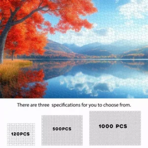 sg-11134201-825aw-mt6e0uvseyv425 Autumn Lakeside Reflection Jigsaw Puzzle